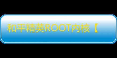 和平精英ROOT内核【顶端】外挂